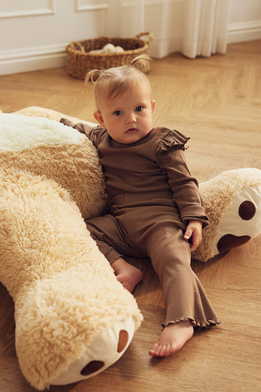 Tiny One Baby flair bukser Pants 306 Taupe Grey