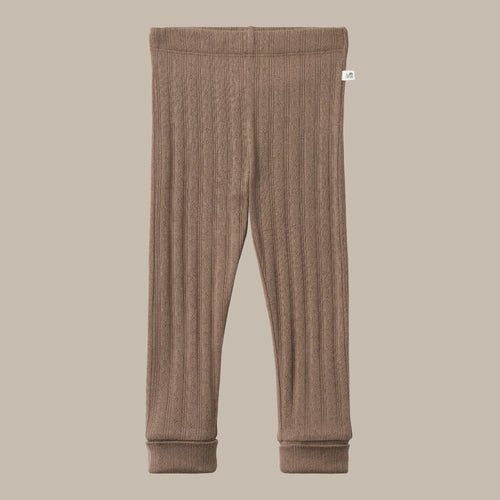 Tiny One Baby leggings i pointelle Leggings 250 Walnut
