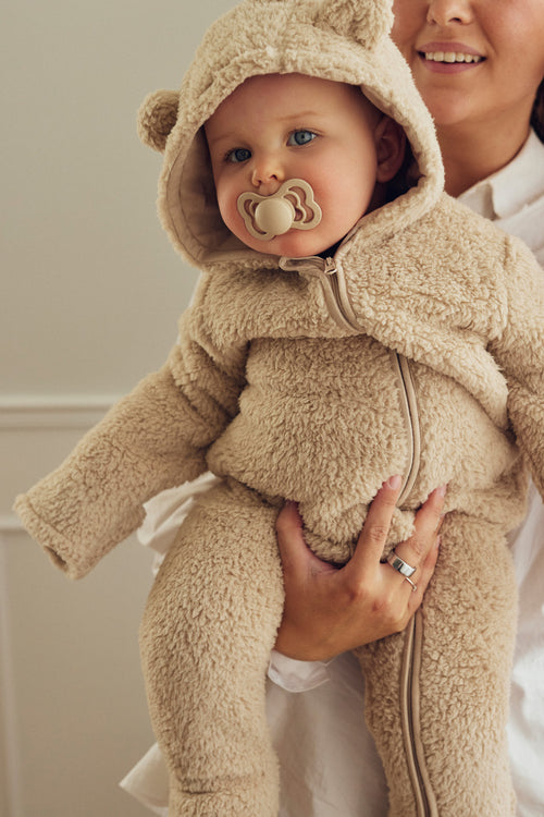 Tiny One Baby teddy jumpsuit Jumpsuit 329 Cement
