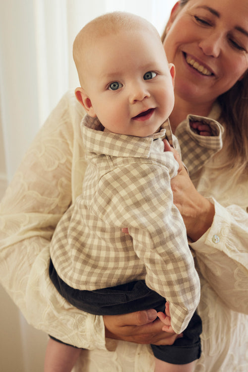 Tiny One Baby ternet skjorte  345 White Sand Check