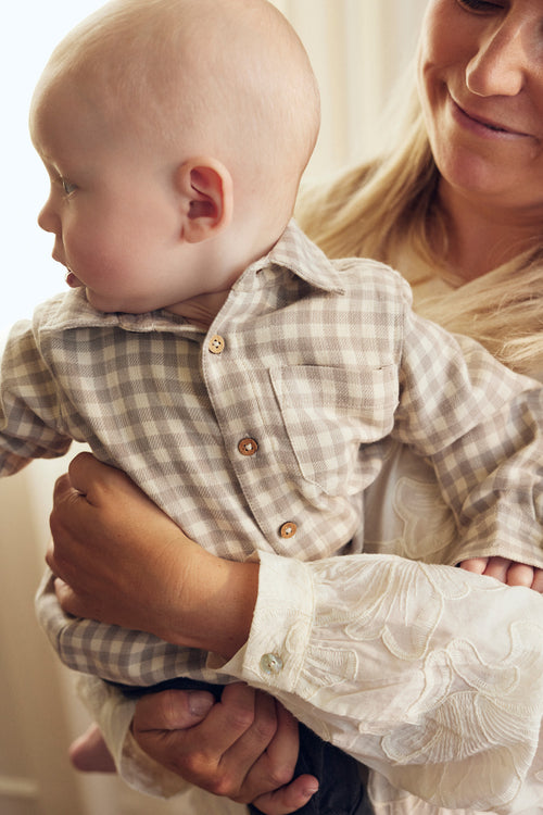 Tiny One Baby ternet skjorte  345 White Sand Check