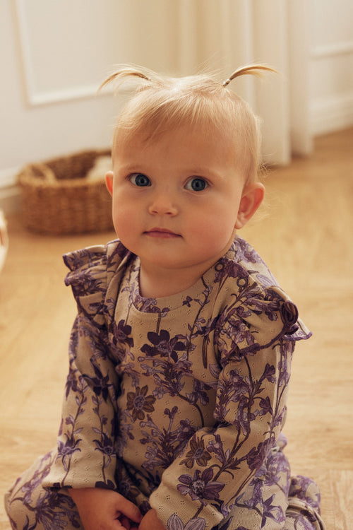 Tiny One Body med lange ærmer og blomster print Body LS 360 String AOP
