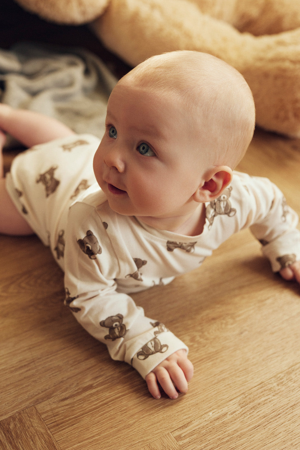 Tiny One Body med lange ærmer og teddy print Body LS
