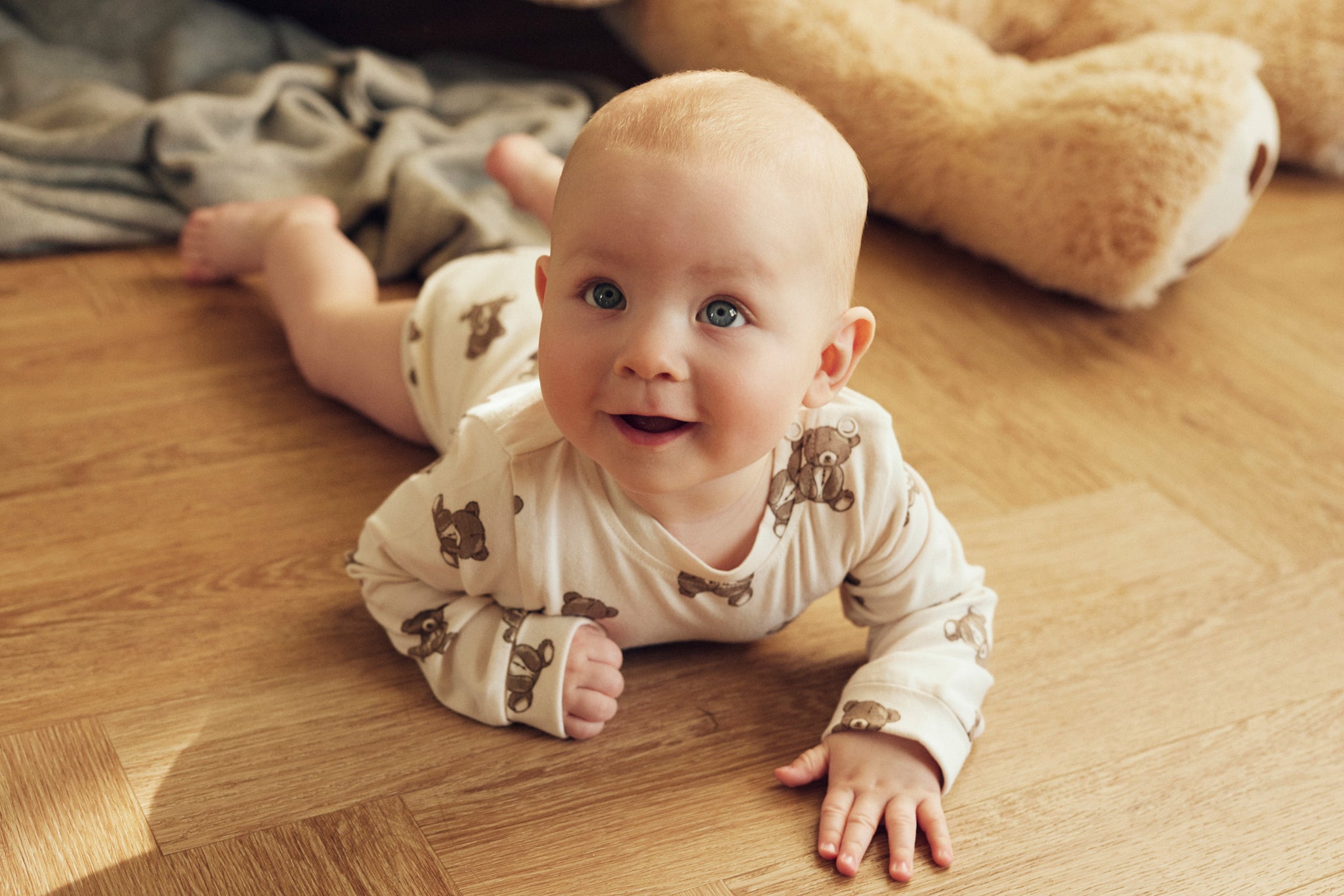 Tiny One Body med lange ærmer og teddy print Body LS