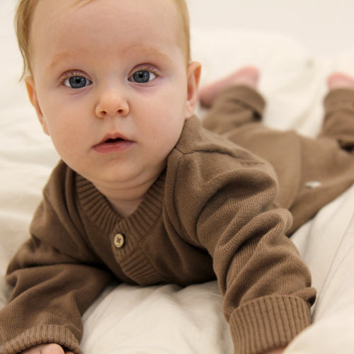 Tiny One GOTS Baby Jumpsuit L/S, Knit Jumpsuit 301 Lefless tree