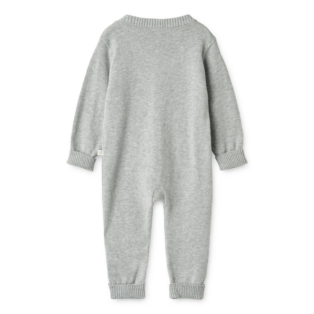 Tiny One GOTS Baby Jumpsuit L/S, Knit Jumpsuit 731 Light Grey Melange