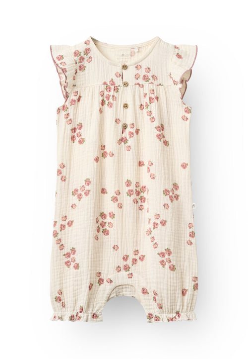 Tiny One GOTS Tiny One Baby Beachsuit, Muslin Beachsuit 317 GARDENIA AOP