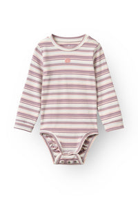 Tiny One Flower Stripe Body Body LS 319 GARDENIA W. STRIPES