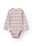 Tiny One Flower Stripe Body Body LS 319 GARDENIA W. STRIPES