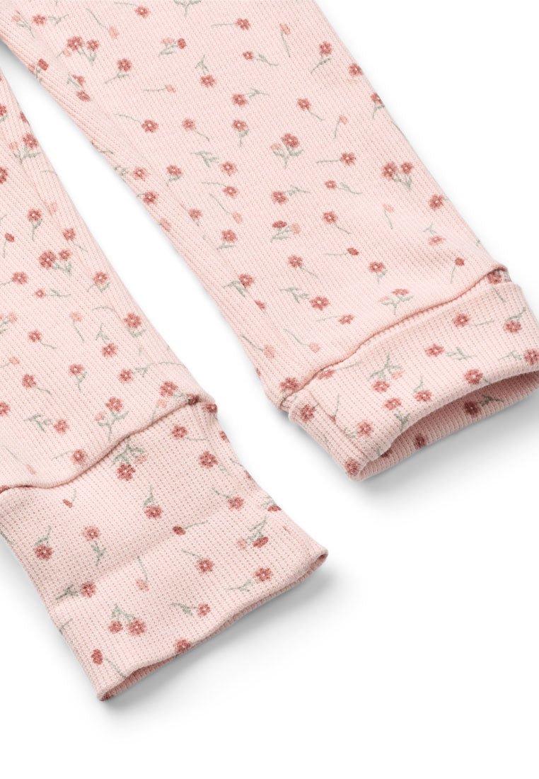 Tiny One Tiny Flower Rib Leggings Leggings 463 VEILED PINK AOP