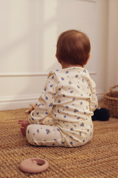 Tiny One GOTS Tiny One Baby Leggings Leggings 317 GARDENIA AOP