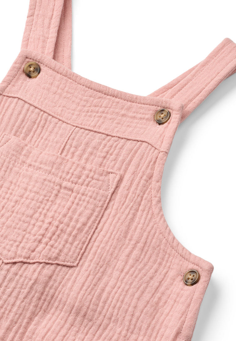 Tiny One GOTS Tiny One Baby Overall Jumpsuit 434 Pale mauve
