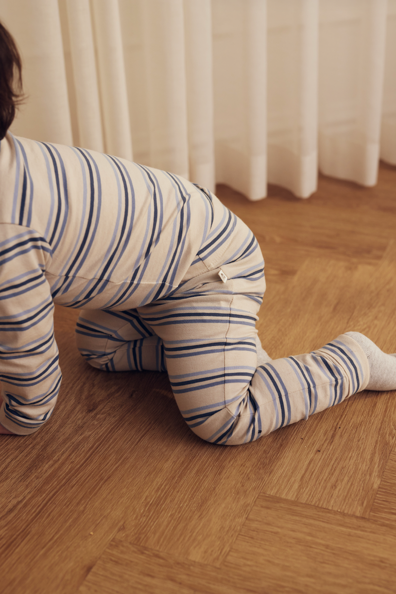 Tiny One GOTS Tiny One Baby Pants Pants 324 PUMICE STONE W. STRIPES