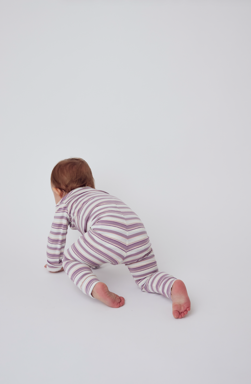 Tiny One Flower Stripe Pants Pants 319 GARDENIA W. STRIPES