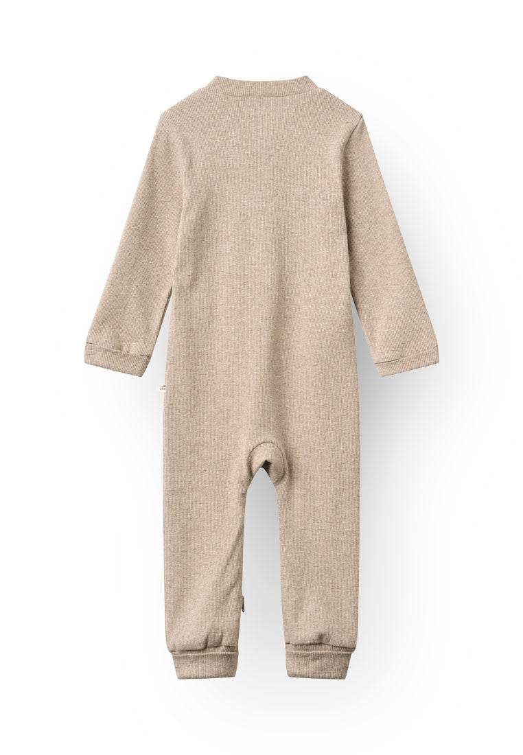 Tiny One GOTS Tiny One Baby Pyjamas Suit Jumpsuit 740 Light Beige Melange