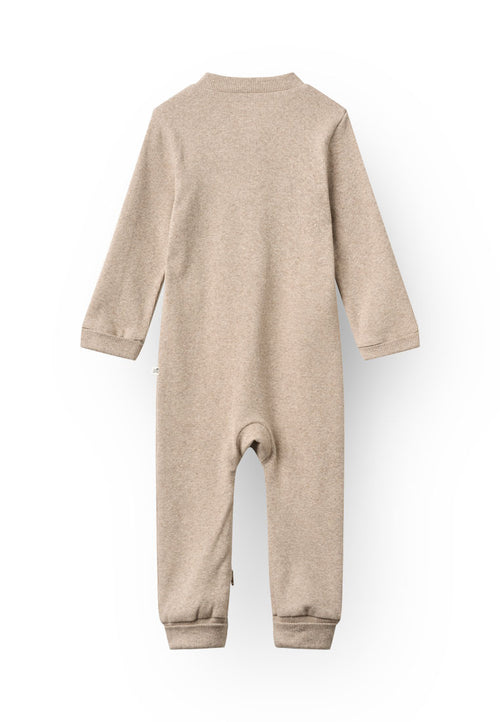 Tiny One GOTS Tiny One Baby Pyjamas Suit Jumpsuit 740 Light Beige Melange