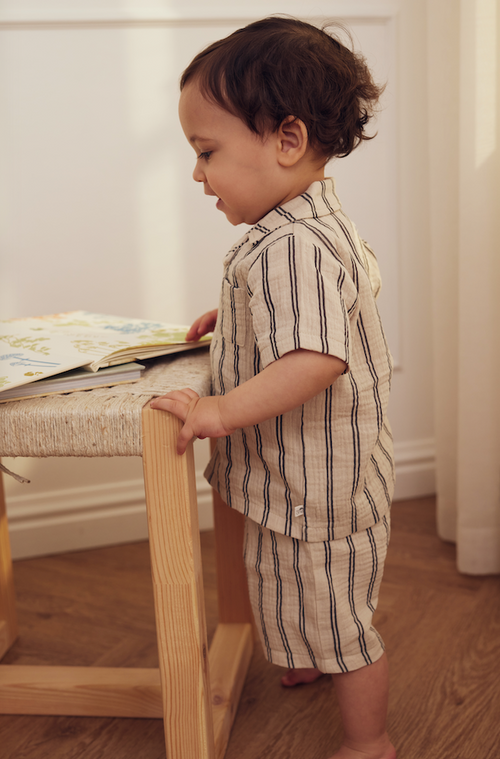 Tiny One GOTS Tiny One Baby Set 2-pack Multipack 325 PUMICE STONE W. MAGNET STRIPE