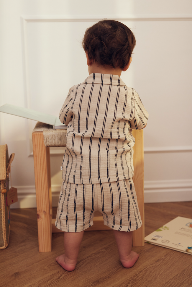 Tiny One GOTS Tiny One Baby Set 2-pack Multipack 325 PUMICE STONE W. MAGNET STRIPE