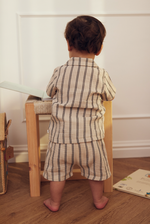 Tiny One GOTS Tiny One Baby Set 2-pack Multipack 325 PUMICE STONE W. MAGNET STRIPE