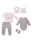 Tiny One TINY-AUGUSTE 6-PACK Multipack 1400 Pink/Sand w. print