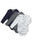 TINY-BAY LS BODY 3-PACK - Off White/Dark Grey Melange/Navy