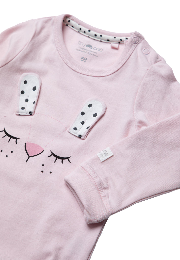 Tiny One TINY-HUNTER LS BODY 2-PACK Body LS 1410 Pink/White w. dots