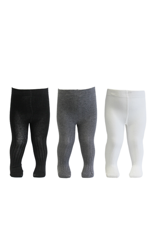 Tiny One Tiny Jupiter Tights 3-pack Tights 1210 Off White/Grey Melange/Black
