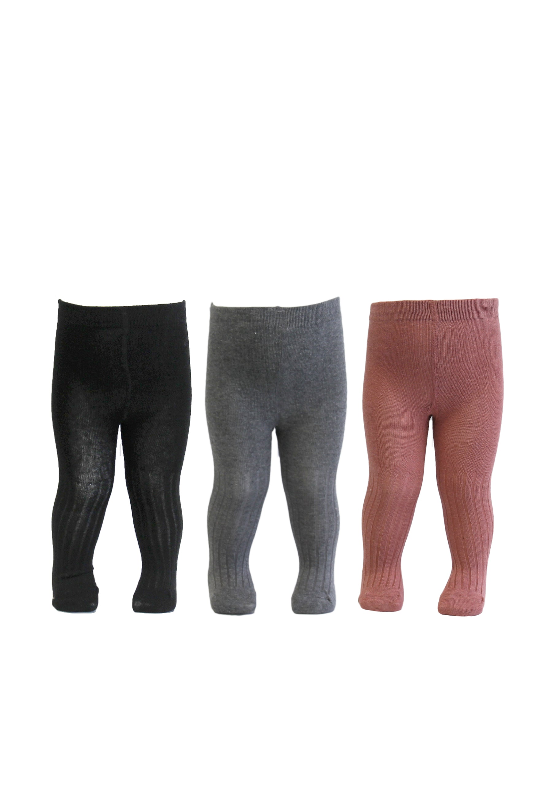 Tiny One Tiny Jupiter Tights 3-pack Tights 1420 Rose/Grey Melange/Black
