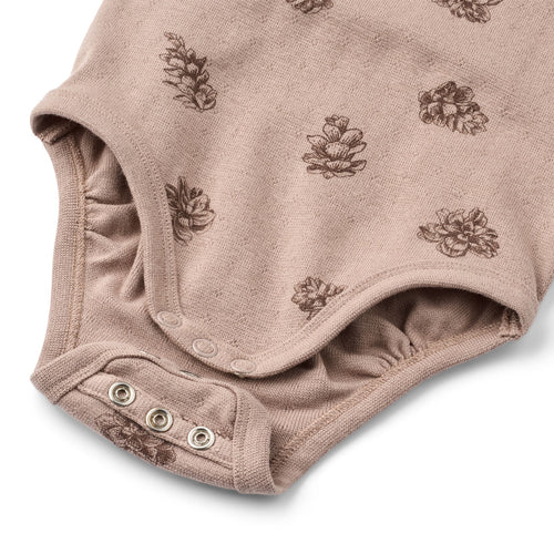 Tiny One Tiny One Baby Body L/S, Pointelle Body LS