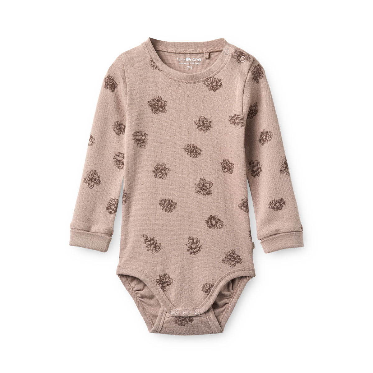 Tiny One Tiny One Baby Body L/S, Pointelle Body LS