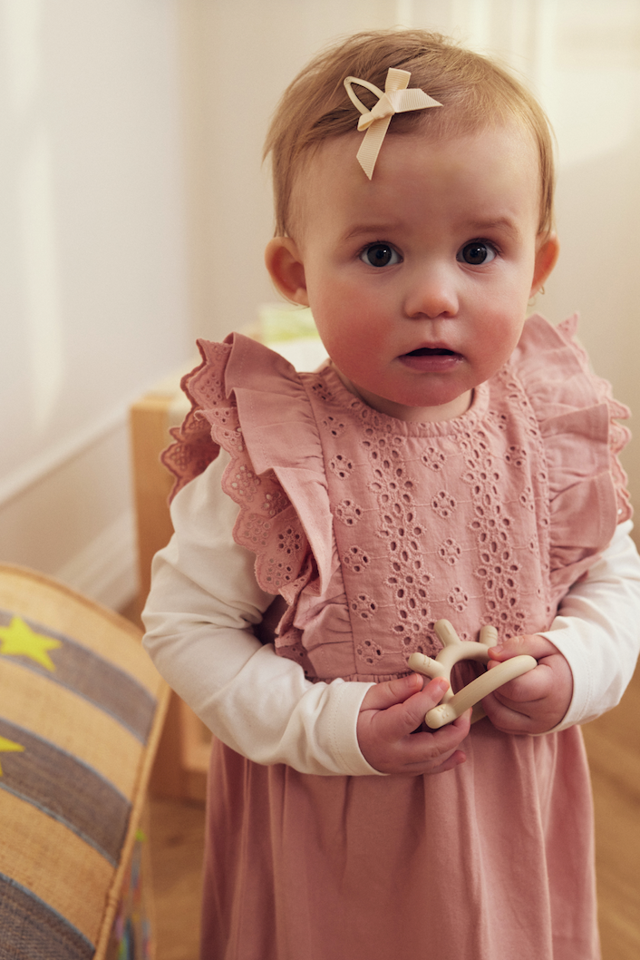 Tiny One Tiny One Baby Dress Dress 434 Pale mauve