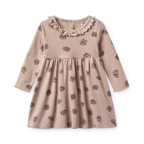 Tiny One Tiny One Baby Dress L/S, Pointelle Dress