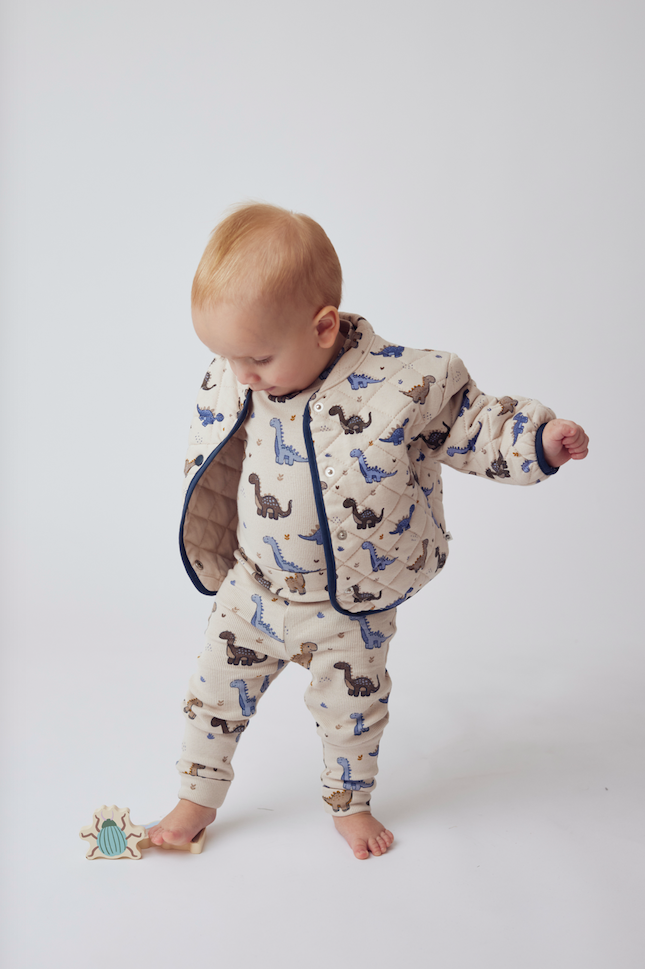 Tiny One Tiny One Baby Sweat L/S, Quilted Sweatshirt L/S 323 PUMICE STONE AOP